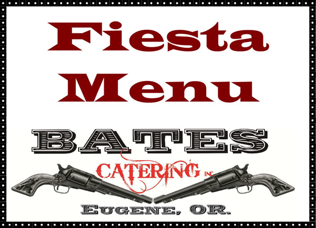 Bates Catering Mexican Menu Titile